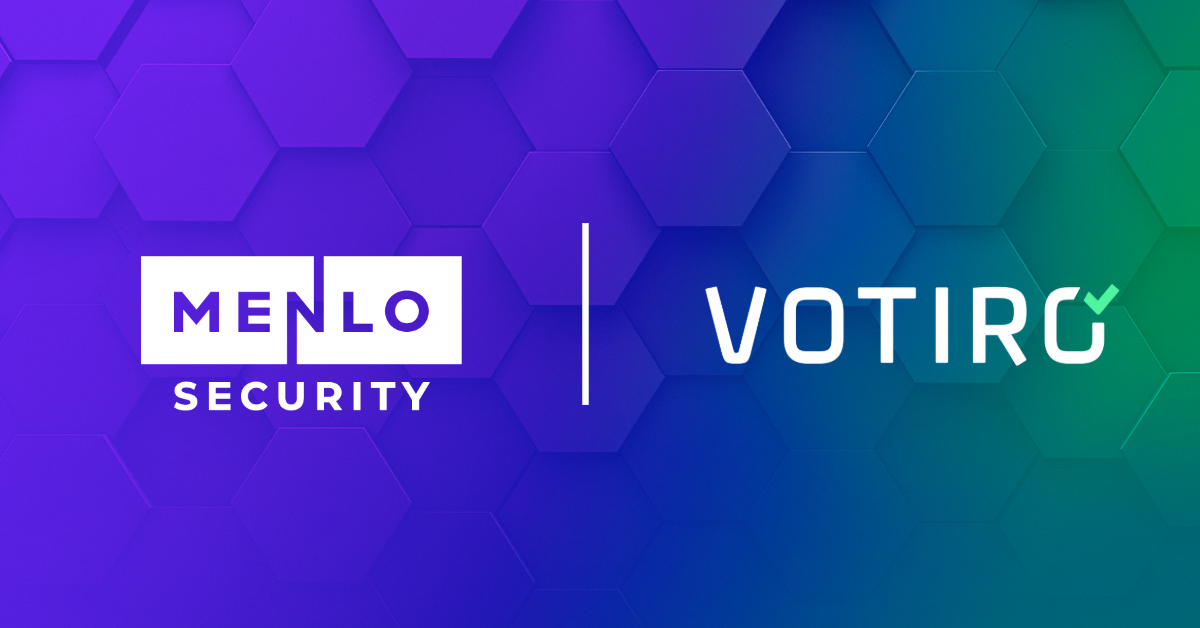 Menlo and Votiro logos to announce acquisition