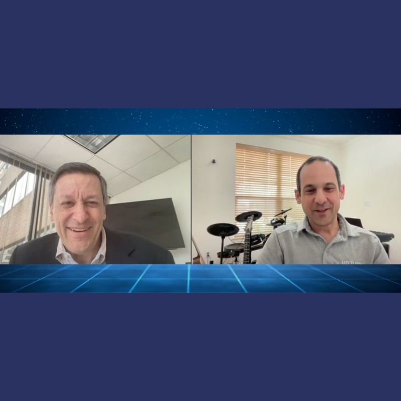 TAG Interviews with a picture of Ed Amoroso and Eric Avigdor during webinar on Votiro DDR