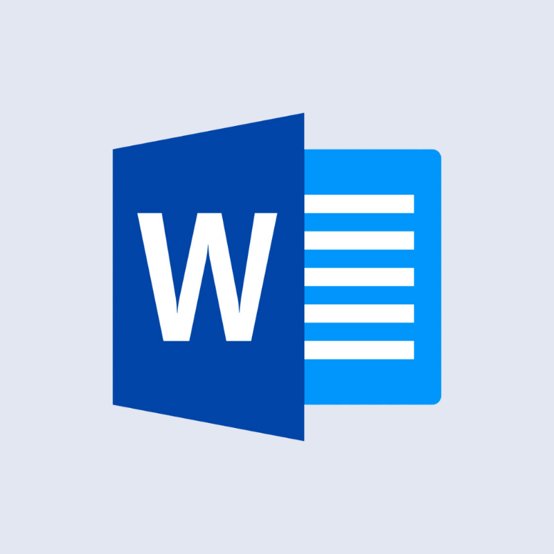 Icon of a Microsoft Word document
