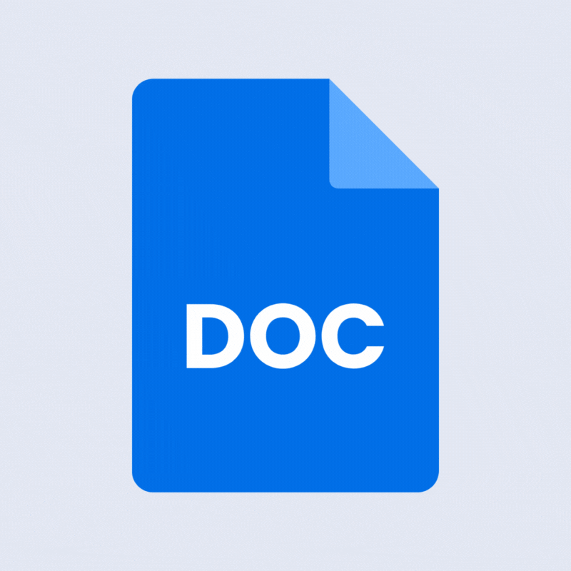 Icon of a Word document