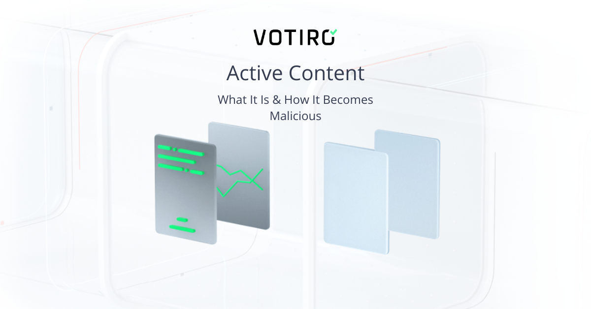 Image for guide to Active Content - Votiro